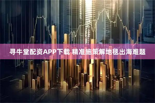 寻牛堂配资APP下载 精准施策解地毯出海难题