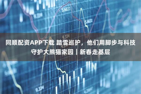 同顺配资APP下载 踏雪巡护，他们用脚步与科技守护大熊猫家园｜新春走基层